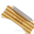 Bone Shape Bamboo Wood Pet Flea Comb